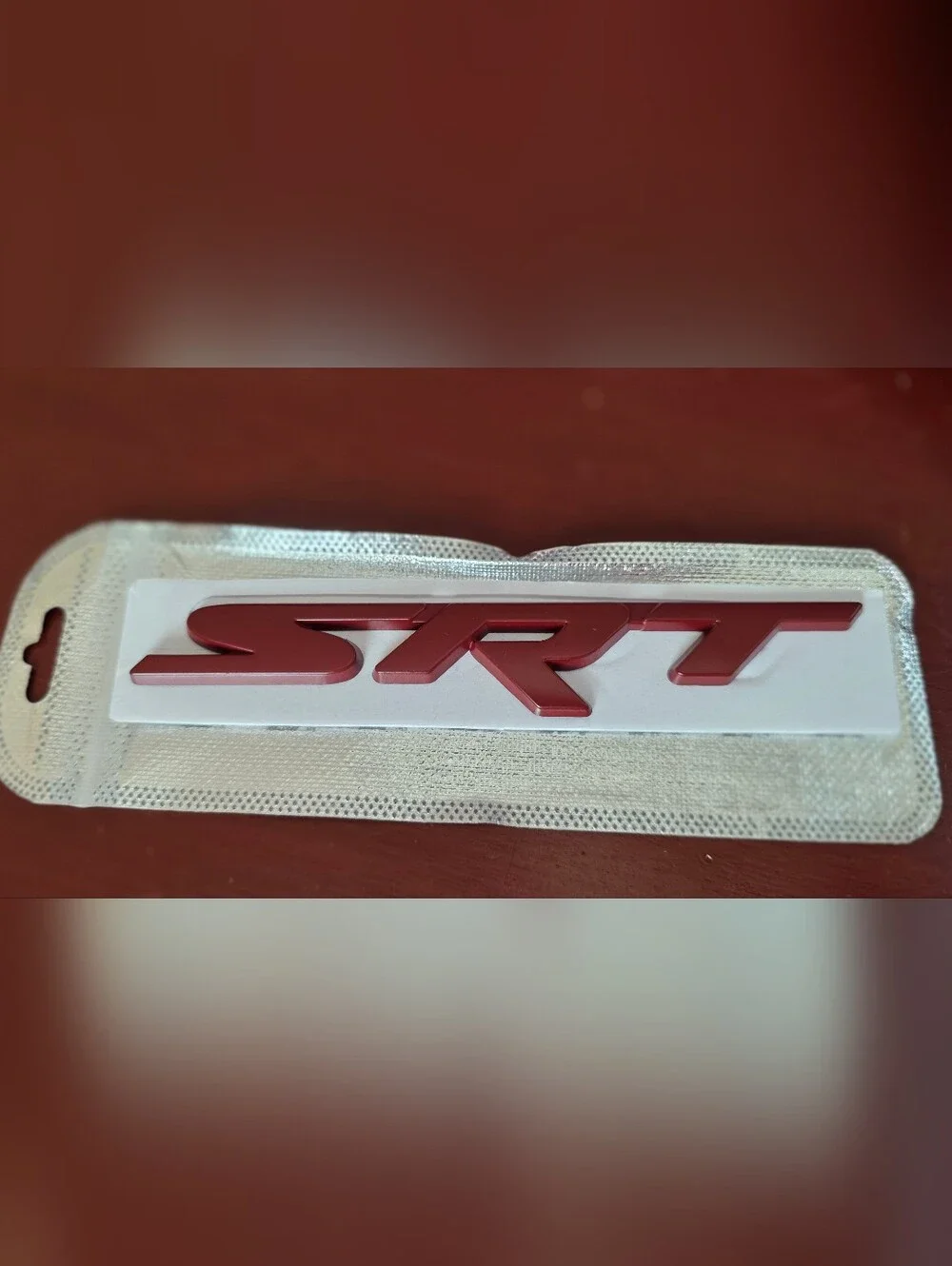 1 Dark Red SRT Emblem Adhesive Or Grille Back Badge See All 4 Colors